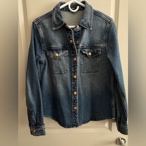 Express Blue Denim Shacket